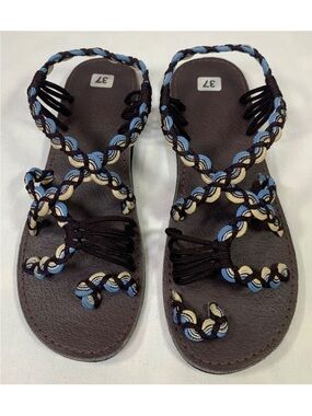 Freeway The Original Braided Sandal Women Size 37 (6.5-7)